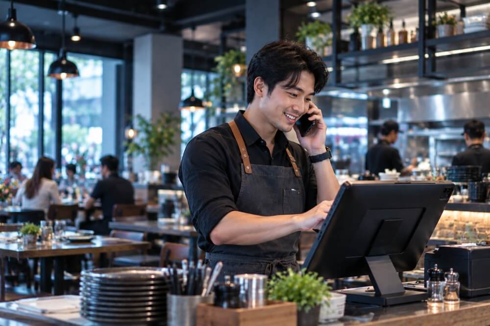 VerityPOS: A person in counter 